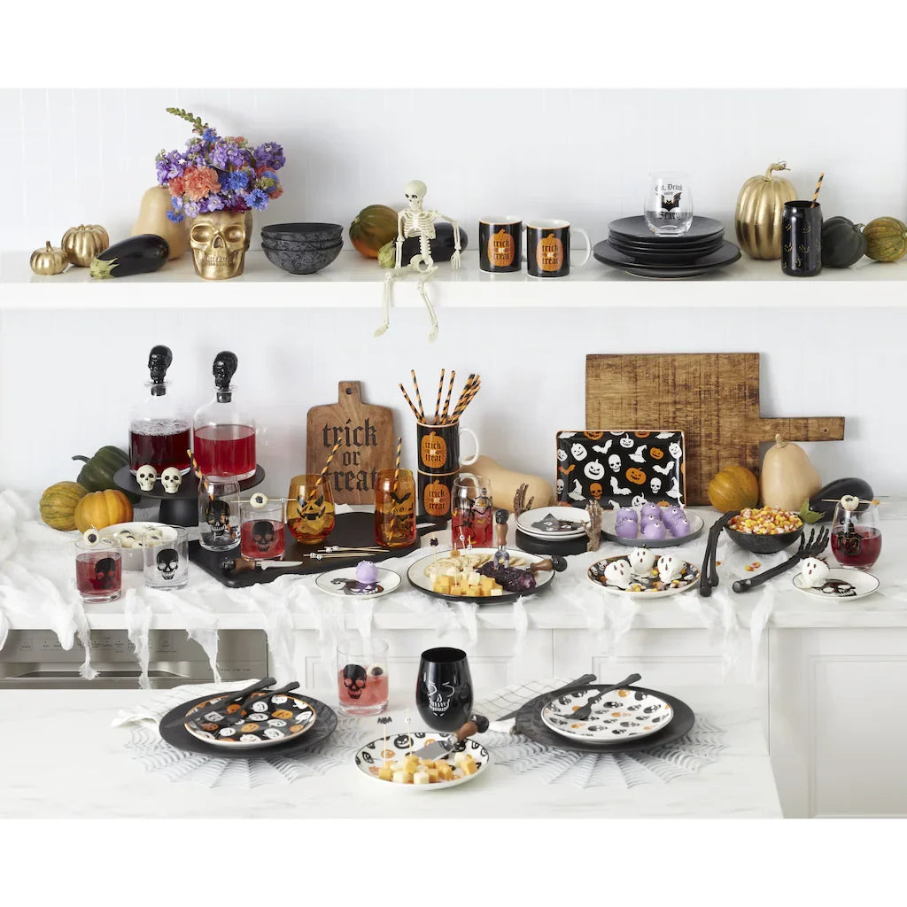HorrorBoard™ Skull Cheese Knife Set — 4 Piece